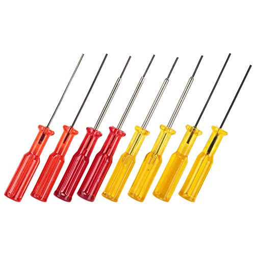CHICIRIS Importierter All-St-Street-Hex-Buchse-Schraubendreher Drehresistent für Nadelpurl-Stretchnähmaschine 1,5 Mm/1,6 Mm Rot/gelb mit Gehäuse von CHICIRIS