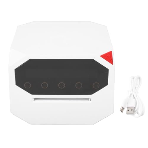 CHICIRIS Karten -Mischung, Automatischer Kartenhändler Ruhiger Wiederaufladbarer Batteriebetriebener Händler für Familienpartyspiele 360 180 Grad Deal (White) von CHICIRIS