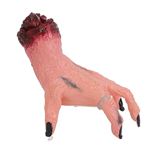 CHICIRIS Kriechende Hand Halloween, Kriechende Hand Halloween Automatische Crawl -Batterieantrieb Lebensechter Hellgelbe Hautfarbe Grussbewegung für Kostümparty von CHICIRIS
