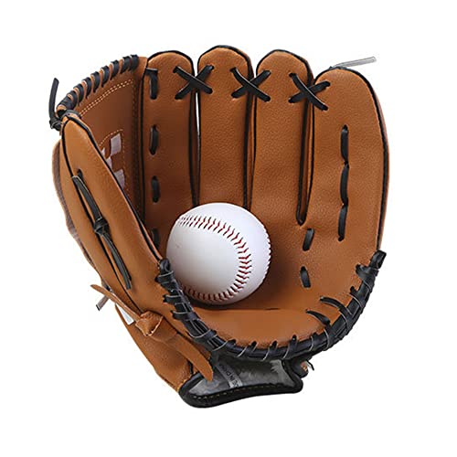 CHICIRIS Langlebiger Linker Baseballhandschuh mit Tiefen Tasche, Weicher Flusen, PU -Lederhandschuh für Jugendliche Erwachsene mit Verstärkten Stichen, Geeignet für (11,5 Zoll) von CHICIRIS