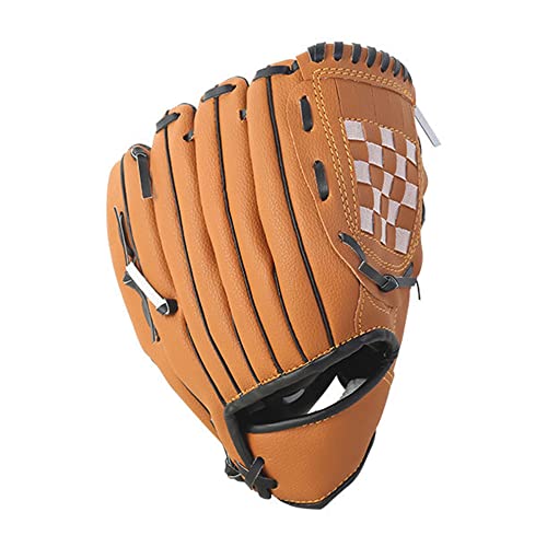 CHICIRIS Langlebiger Linker Baseballhandschuh mit Tiefen Tasche, Weicher Flusen, PU -Lederhandschuh für Jugendliche Erwachsene mit Verstärkten Stichen, Geeignet für (12,5 Zoll) von CHICIRIS