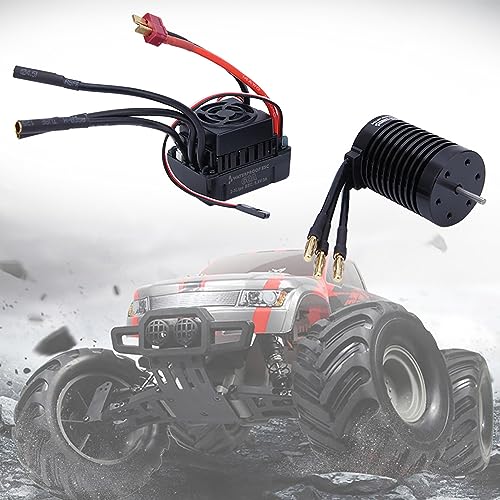 CHICIRIS Leistungsstarker F540 4370KV Motor, Universelle, Effiziente Wärmeabteilung, Präzision mit 60A ESC -Kombination für 1/10 RC Bürstenlos Konstruiert (3300KV) von CHICIRIS