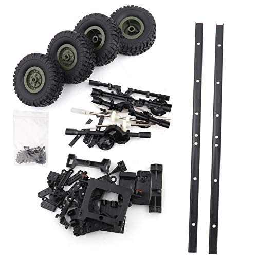 CHICIRIS Military Truck Chassis, DIY Teil Öltank Chassis Metall + Kunststoff TruckOil Tank Chassis für WPL B24 B16 B36 B36KIT Militär LKW für RC Autoteile DIY Zubehör von CHICIRIS