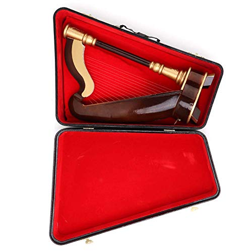 CHICIRIS Miniatur Basswood Harp Model Exquisite Handwerksmusikinstrument für Wohnkultur Geschenkbox für Büro- und Tischdekoration Enthalten von CHICIRIS