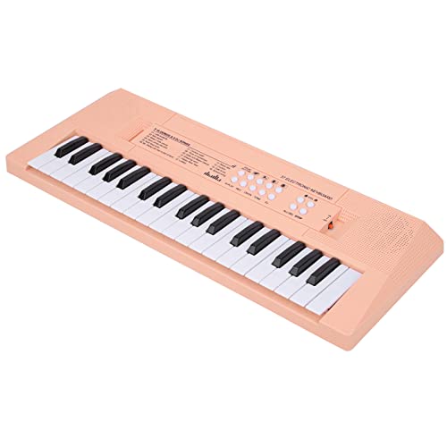 CHICIRIS Musikspielzeug mit 37 Tasten, Elektrisches Klavier für Anfänger, Tragbare Größe und Doppelte Stromversorgung, für die Musikalische Ausbildung von Kindern (PINK) von CHICIRIS
