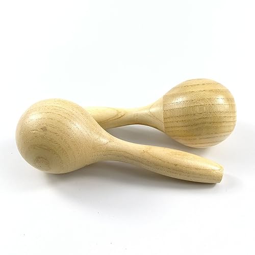 CHICIRIS Party Maracas Ergonomischer Griff Knuspriger Klang Rassel Handpercussion Instrument Holz CHICIRIS Party Maracas Ergonomischer Griff Knuspriger Klang Rassel Handpercussion Instrument Holz von CHICIRIS