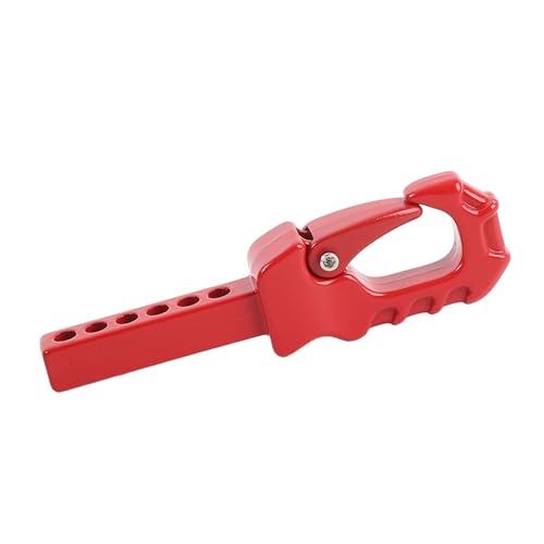 CHICIRIS RC -Anhängerschlepphaken, Einfache Kontrolle, Stark und Vielseitig, Verbessert das RC -Fahrzeug, Legierungsmaterial für 4101 4102 4082, Bequemes Upgrade mit Einem Schlepphaken (Rot) von CHICIRIS