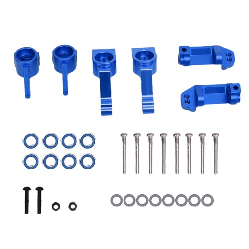 CHICIRIS RC -Auto -Lenkblöcke Caster -Blöcke und Heckstummel -Achsen -Träger -Kit -Ersatz für Slash 2WD RC Car (Blue) von CHICIRIS
