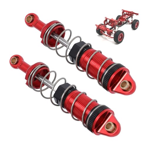 CHICIRIS RC -Auto -Stoßdämpfer, Legierung Hydraulischer Stoßdämpfer für MN128 MN86 G500 1/12 RC -Auto -Upgrade -Ersatzteile (Rot) von CHICIRIS