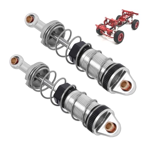 CHICIRIS RC -Auto -Stoßdämpfer, Legierung Hydraulischer Stoßdämpfer für MN128 MN86 G500 1/12 RC -Auto -Upgrade -Ersatzteile (Silver) von CHICIRIS