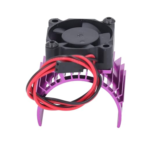 CHICIRIS RC -Autoventilator, Motorkühlventilator Aluminium -Legierung Kühlkörper für 540 550 3650 3660 3665 Größe Gebürsteter Bürstenloser Motoren (violett) von CHICIRIS