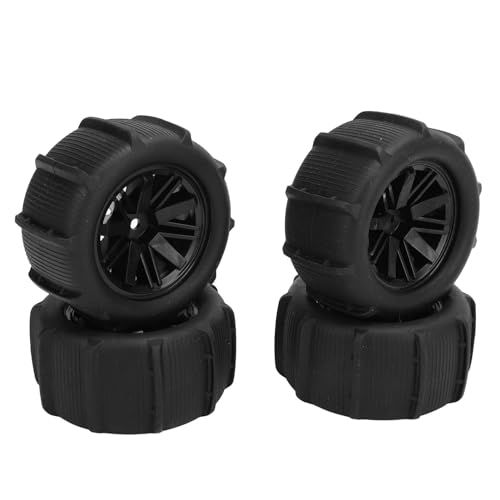 CHICIRIS RC Car Beachreifen, 4pcs Desert Wheels Gummiplastik für 144001 1/14 1/16 RC -Auto für Strand und Gebrauch von CHICIRIS