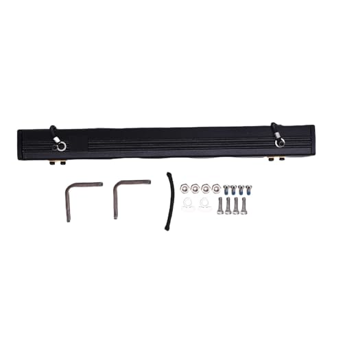 CHICIRIS RC Car Side Dach Top Zelt, Passt für 1/18 RC -Auto Aluminium, Regen Baldachin Sonnenschutz RC -Autodekoration Zubehör mit Schrauben und Nüssen (Black) von CHICIRIS