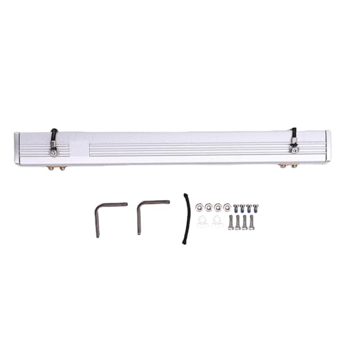 CHICIRIS RC Car Side Dach Top Zelt, Passt für 1/18 RC -Auto Aluminium, Regen Baldachin Sonnenschutz RC -Autodekoration Zubehör mit Schrauben und Nüssen (Silver) von CHICIRIS