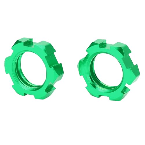 CHICIRIS RC Car Wheel Hub Hex -Adapter, Metall -Upgrade -Kit für Traxxas Slash 2WD, Rustler, Stampede mit Spleed Rad Hex Hub Adapter (Green) von CHICIRIS