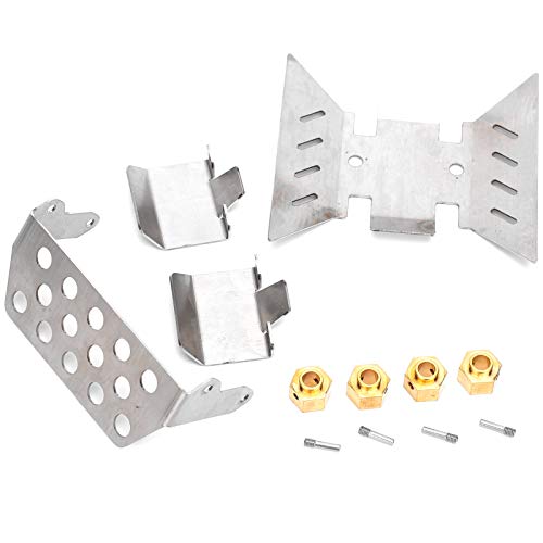 CHICIRIS RC Chassis Armour Edelstahl -Chassis -Schaltboden Bodschutzplatte mit 8mm Messinganschluss für Axiale SCX10 III AXI03007 RC Auto CHICIRIS RC Chassis Armour Edelstahl -Chassis -Schaltboden Bodschutzplatte mit 8mm Messinganschluss für Axiale SCX10 III AXI03007 RC Auto von CHICIRIS