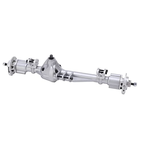 CHICIRIS RC Hinterachse Metall Heck -Portal -Achsen Upgrade Teile für Axiale RBX10 RYFT 1/10 RC Auto mit Anodierter Aluminiumschale Hohe Präzision Verstärkte Steuerung (Silver) von CHICIRIS