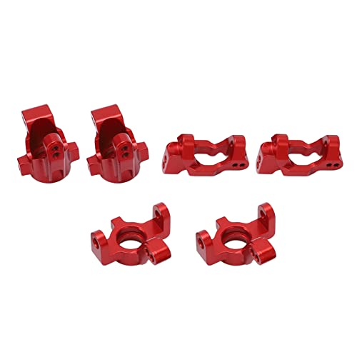 CHICIRIS RC -Lenkungsgruppen - Aluminium Legierungslenkungskit für Latrax Teton 1/18 mit Präziser Lagerung Leichtes Design Easy Installation (Rot) von CHICIRIS