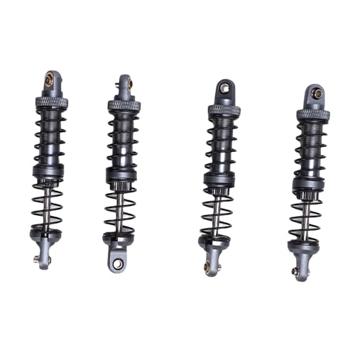 CHICIRIS RC -Metall -Stoßdämpferdämpfer, 4pcs Doppelabschnitt Federlegungslegierung 1/10 RC -Auto Skalier (Ti-Farbe) von CHICIRIS