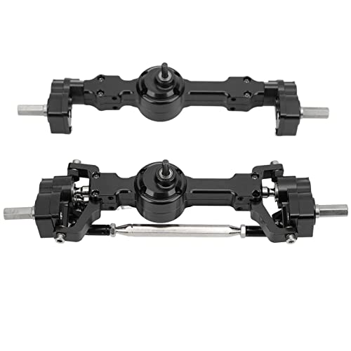CHICIRIS RC -Vorder -Hinterachsen Aluminium Legierungs Upgrade Teile für MN 90 99S Serie RC Autos mit CNC bearbeiteten Zahnrädern und Getriebewellen (Black) von CHICIRIS