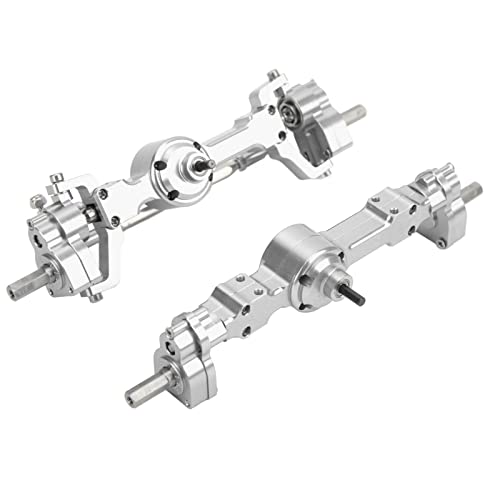 CHICIRIS RC -Vorder -Hinterachsen Aluminium Legierungs Upgrade Teile für MN 90 99S Serie RC Autos mit CNC bearbeiteten Zahnrädern und Getriebewellen (Silver) von CHICIRIS