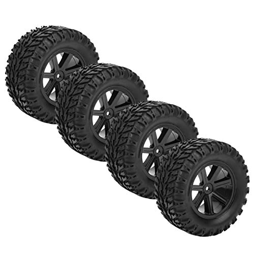 CHICIRIS RC Wheels Reifen, umweltfreundliche, Starke, langlebige RC-Reifen, rutschfeste 100 mm Praktisch für ZD Racing Desert Truck Car 1/10 Fernbedienung mit 7-teiliger Speiche von CHICIRIS