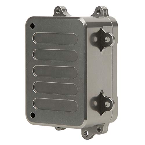Resistant Metal Receiver Box, Weit Verbreitet für SCX10 1/10 RC Crawler Car, für die Elektronik von CHICIRIS