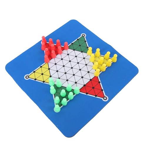 CHICIRIS Rubber Chinese Checkers Board Matte 24 cm Faltbare Multifunktionale Schachbrettmaus -Pad für Spiele -Arbeitsstudie mit Aufbewahrungstasche von CHICIRIS