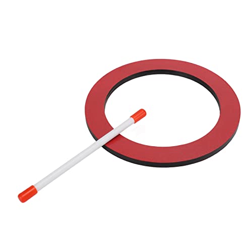 CHICIRIS Schöne Handtrommelkomprimierte Brettharz Haut Rot für Kinder Aufklärung Percussion Instrument (Runde Trommel) von CHICIRIS