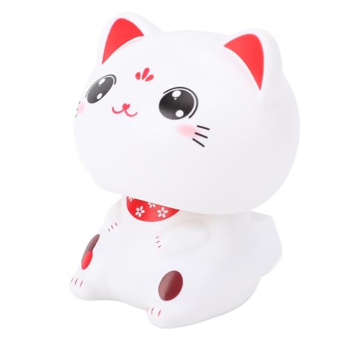 CHICIRIS Solar Powered Lucky Cat Statue Weaving Fortune Katz (Typ B) von CHICIRIS