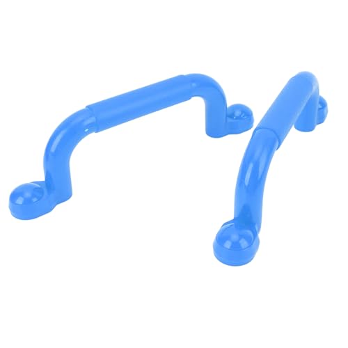 CHICIRIS Spielplatz Sicherheitsgriffe Set von 2 Großen Anti-Skid-Handgriffe für das Klettern Rahmen Spielset Baumhaus Etagenbett mit Robuster Eisenkonstruktion 24x7cm (Blue) von CHICIRIS