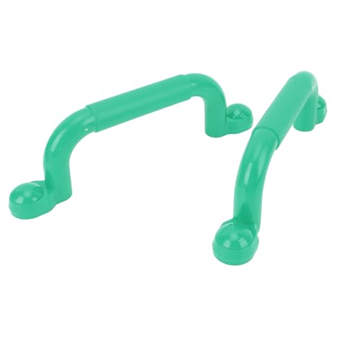 CHICIRIS Spielplatz Sicherheitsgriffe Set von 2 Großen Anti-Skid-Handgriffe für das Klettern Rahmen Spielset Baumhaus Etagenbett mit Robuster Eisenkonstruktion 24x7cm (Green) von CHICIRIS