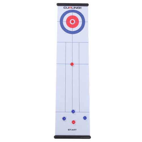 CHICIRIS Tabletop Curling Game Interactive Family Fun mit Großer Rollmatte für Indoor-Outdoor-Spiele 2 CHICIRIS Tabletop Curling Game Interactive Family Fun mit Großer Rollmatte für Indoor-Outdoor-Spiele 2 von CHICIRIS