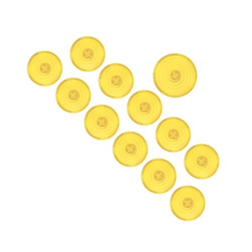CHICIRIS Tasteabdeckung 11pcs 20,2 Mm und 1pc 25,3 Mm Taste für Fightbox für Slimbox -Tastaturen (Yellow) von CHICIRIS