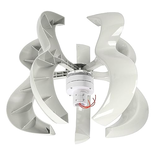 CHICIRIS Windturbinen -Kit - Hoop Montage 5 Blades Generator Stromausrüstung Dthl600W für Erneuerbare Energienlösungen (24V) von CHICIRIS
