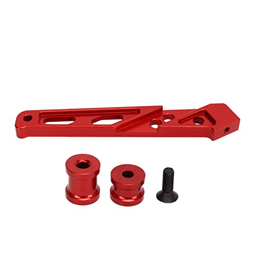 Hintere RC Chassis, Dekorative praktische CNC-Bearbeitung RC Chassis Halterung für 1/7 RC Auto (Rot) von CHICIRIS