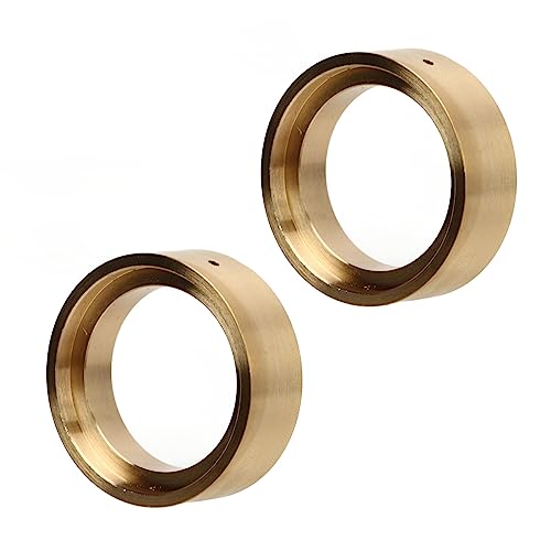Messing interne Beadlock Klemmring, 2pcs Fein bearbeitete RC Messing Beadlock Gewichte für 1/18 RC Auto (Gold) von CHICIRIS