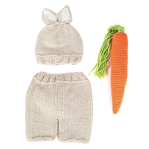 Neugeborenes Babymütze mit Rettichpuppe, Weiche und bequeme Fotografie Requisiten, Ideal für unvergessliche Fotos Neugeborenes Babymütze mit Rettichpuppe, Weiche und bequeme Fotografie Requisiten, Ideal für unvergessliche Fotos von CHICIRIS