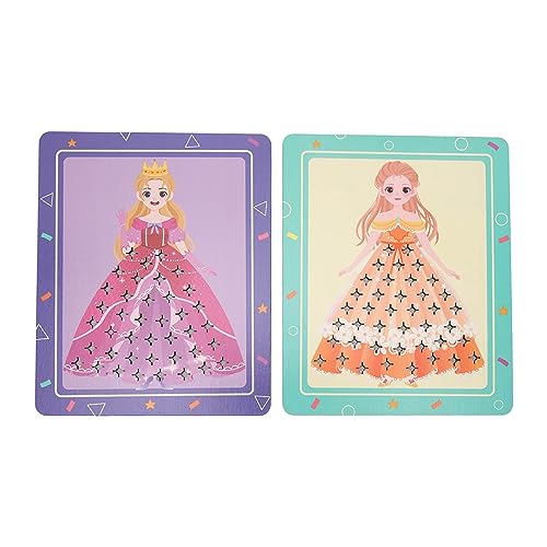 Prinzessinnen Poke Toy Kleid, Bastelset Princess Dress Poke Kids Safe DIY (PURPLE) von CHICIRIS