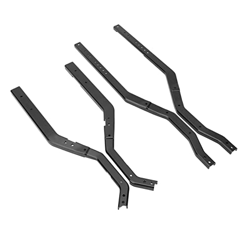 RC Chassis Rahmenschienen RC Metallträger RC Auto-Fahrgestell, Einfach Zu Installieren Professionelle Leichte Leichte Leichtbauzentrum Design Aluminiumlegierung RC Auto-Fahrgestell Waage (Schwarz) von CHICIRIS