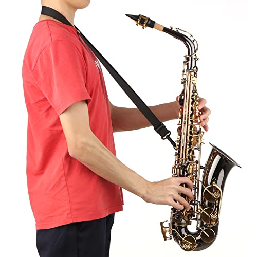 Saxophon, Altaxophon -Anfänger -Kit für Erwachsene mit Reinigungsstoff, Tragetasche, Mundstück, Nackengurt Saxophon, Altaxophon -Anfänger -Kit für Erwachsene mit Reinigungsstoff, Tragetasche, Mundstück, Nackengurt von CHICIRIS