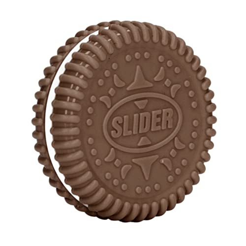 Stress Relief Slider Spielzeug, Fingerspitze Slider Spielzeug Kekse Geformt Entlasten Stress Angst Magnetische Push Slider Spielzeug (BROWN) von CHICIRIS