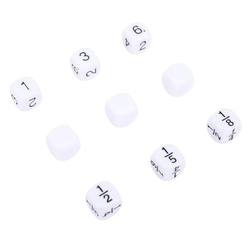Würfel, 30pcs 6 -seitig -Würfelset, Masse 16 Mm weiß mit Aufbewahrungsbeutel -Puzzle -Nummer Unterrichtsrequisiten von CHICIRIS