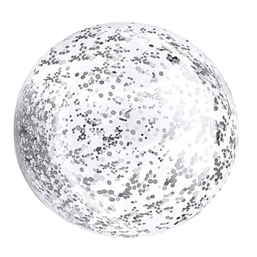 CHICTRY Beach Ball - 12'' 16'' Aufblasbare Strandbälle, Schwimmbad Spielzeug Strandspielzeug für Sommer Wasserspiele Party Dekorationen Silber 2 One Size CHICTRY Beach Ball - 12'' 16'' Aufblasbare Strandbälle, Schwimmbad Spielzeug Strandspielzeug für Sommer Wasserspiele Party Dekorationen Silber 2 One Size von CHICTRY