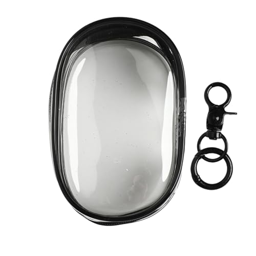 CHICTRY Figurentasche tragbare Puppenaufbewahrungstasche Hängende Blind Box Aufbewahrungstasche mit Schlüsselring Black 13 * 10cm One Size von CHICTRY