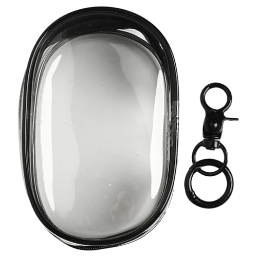 CHICTRY Figurentasche tragbare Puppenaufbewahrungstasche Hängende Blind Box Aufbewahrungstasche mit Schlüsselring Black 18.5 * 11cm One Size von CHICTRY