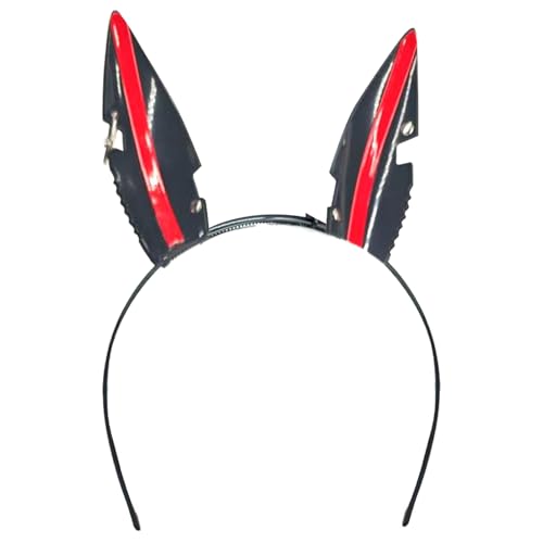 CHICTRY Halloween Dämon Teufel Hörner Stirnband mit Schwanz Set Devil Haarband Gothik Punk Haarschmuck Cosplay Fotografie Schwarz Headband One Size von CHICTRY