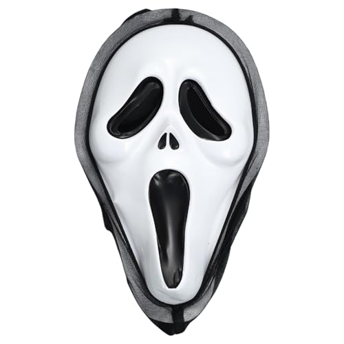 CHICTRY Halloween-Geister-Grusel-Totenkopfmaske Horror-Vollkopfmaske Grimasse Cosplay-Requisiten Typ 1 Einheitsgröße von CHICTRY