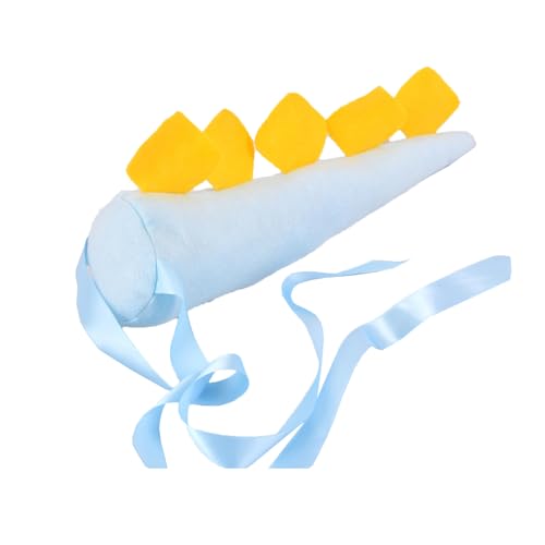 CHICTRY Kinder Dinosaurier Schwanz Stoff Drachenschwanz Dino-Schwanz Performance Fasching Halloween Mottoparty Requisiten Hellblau One Size von CHICTRY