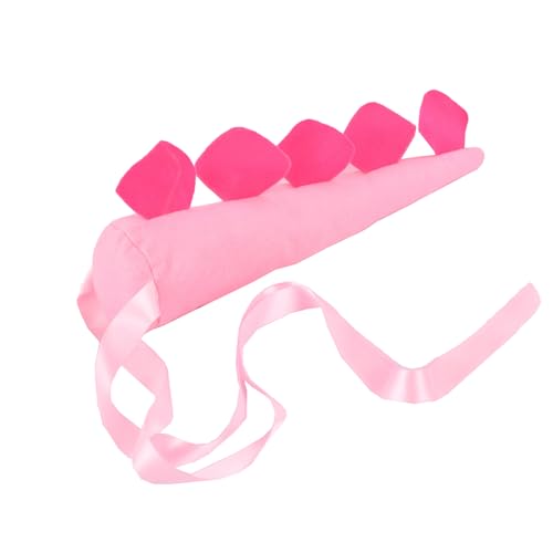 CHICTRY Kinder Dinosaurier Schwanz Stoff Drachenschwanz Dino-Schwanz Performance Fasching Halloween Mottoparty Requisiten Rosa One Size von CHICTRY